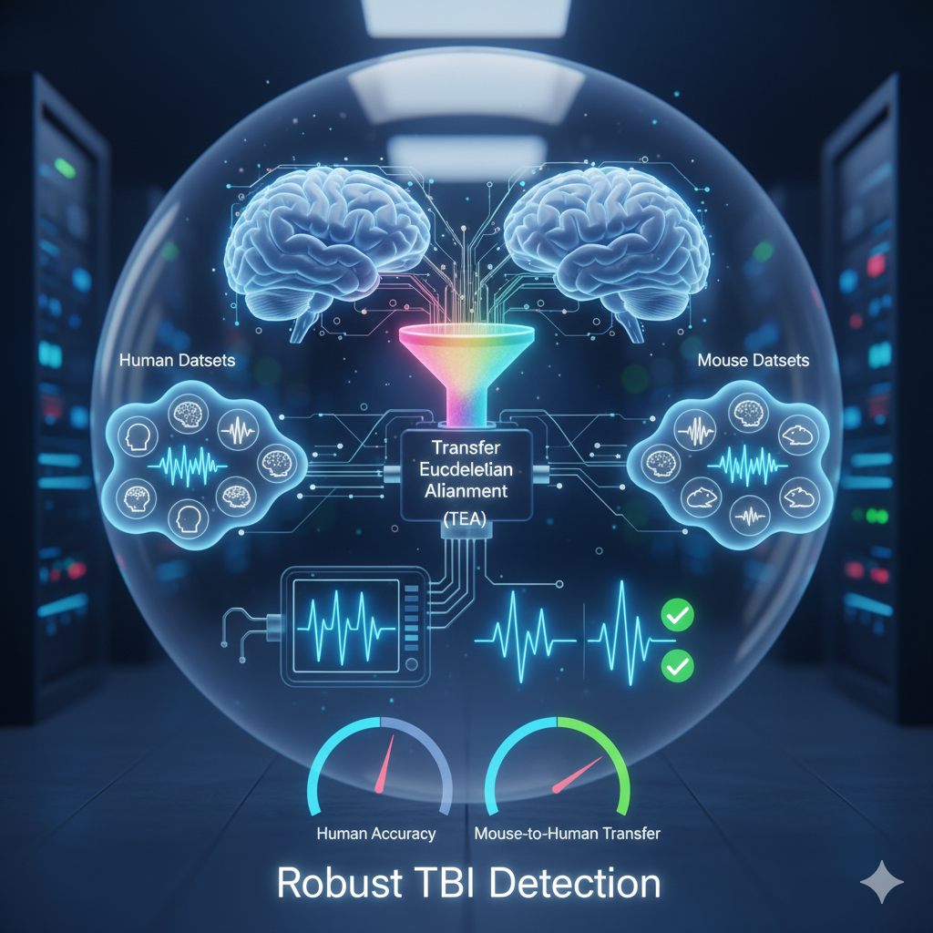 Reducing Interdataset Covariate Shift in Sleep EEG of Traumatic Brain Injury Using Transfer Euclidean Alignment